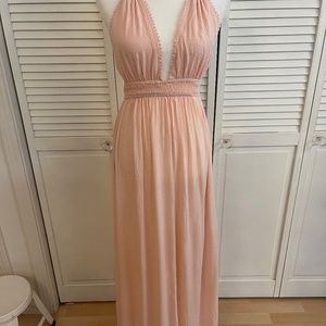 Forever 21 peach maxi dress